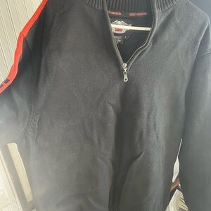 Harley-Davidson Black and Red Men's Sweater